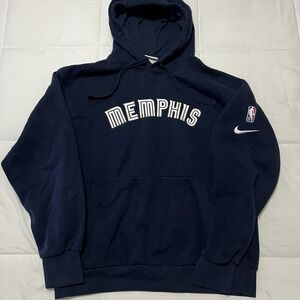 Memphis Grizzlies NBA Nike Hoodie YOUTH Large Blue Pullover